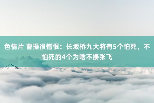 色情片 曹操很憎恨：长坂桥九大将有5个怕死，不怕死的4个为啥不揍张飞