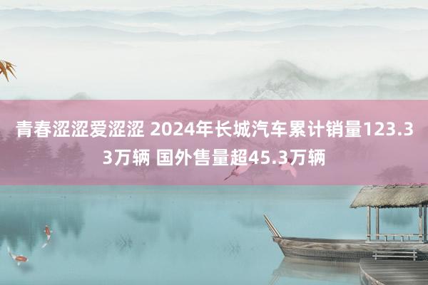 青春涩涩爱涩涩 2024年长城汽车累计销量123.33万辆 国外售量超45.3万辆