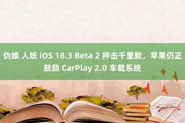 伪娘 人妖 iOS 18.3 Beta 2 抨击千里默，苹果仍正鼓励 CarPlay 2.0 车载系统