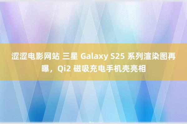 涩涩电影网站 三星 Galaxy S25 系列渲染图再曝，Qi2 磁吸充电手机壳亮相