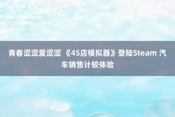 青春涩涩爱涩涩 《4S店模拟器》登陆Steam 汽车销售计较体验