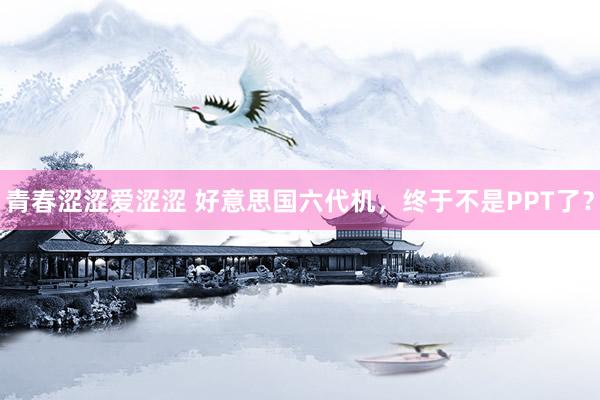 青春涩涩爱涩涩 好意思国六代机，终于不是PPT了？