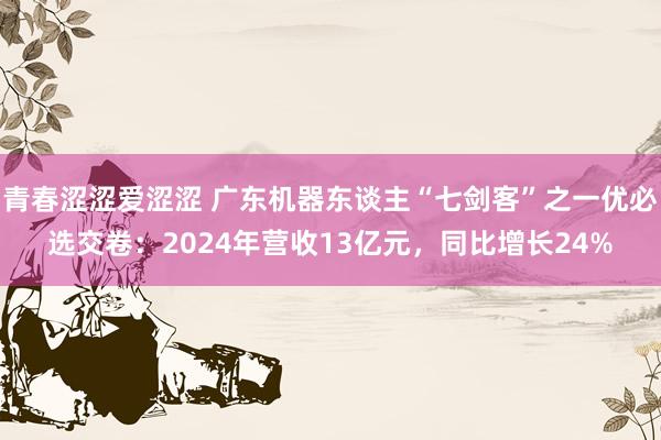 青春涩涩爱涩涩 广东机器东谈主“七剑客”之一优必选交卷：2024年营收13亿元，同比增长24%