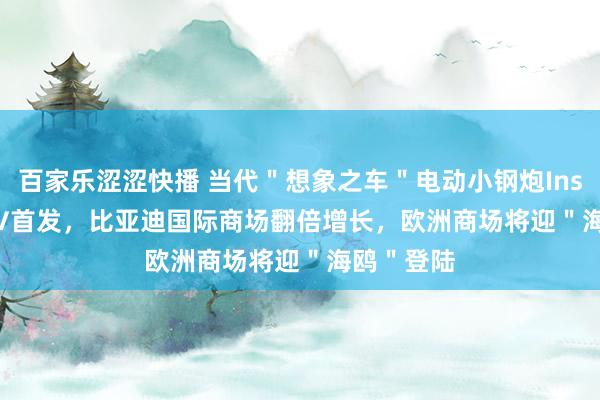 百家乐涩涩快播 当代＂想象之车＂电动小钢炮Insteroid EV首发，比亚迪国际商场翻倍增长，欧洲商场将迎＂海鸥＂登陆