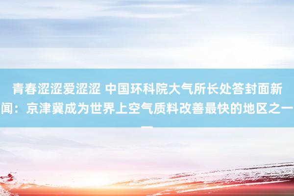 青春涩涩爱涩涩 中国环科院大气所长处答封面新闻：京津冀成为世界上空气质料改善最快的地区之一