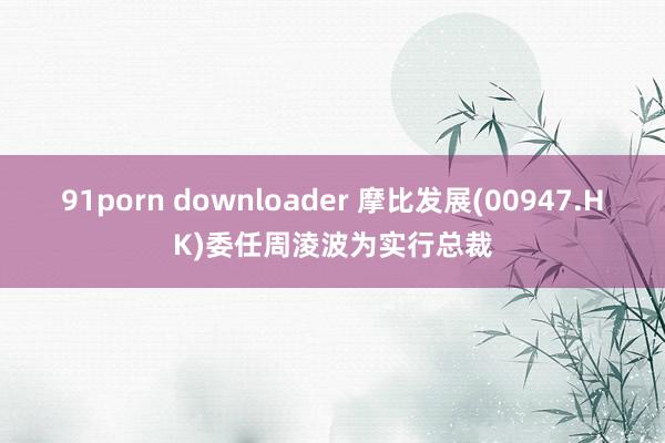 91porn downloader 摩比发展(00947.HK)委任周淩波为实行总裁