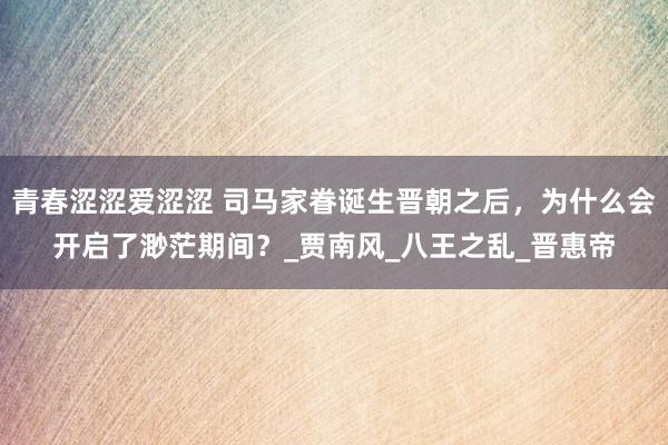 青春涩涩爱涩涩 司马家眷诞生晋朝之后，为什么会开启了渺茫期间？_贾南风_八王之乱_晋惠帝